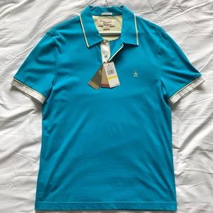 Penguin Heritage Slim Fit Polo - Turquoise